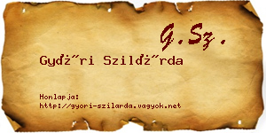 Győri Szilárda névjegykártya